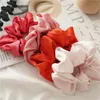 الحرير الخالص مرونة scrunchie للفتيات الحلوى لون الأميرة hairbands الأطفال مرونة ذيل حصان حامل مصمم النساء رباطات 319 K2