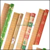 Artes, presentes Home Jardim Outras artes e artesanato EXCEART 4 ​​PCS Wrap Papel Christmas Gift House Power Feriado Kraft Wrapper Set para Boutique