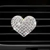 Car Air Freshner Creative White Love Shape Auto Conditioning Perfume Clip Diffuser Decoration Accessories Bling Interior Decora Decorations