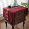 Custom Chinese Chenille Fabric Bedside Table Covering Cloth Coffee Tablecloth Safe Printer Shoe Cabinet Dust Protection Cloths