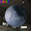 Grey giant illumination inflatable moon ball hanging grounding planet balloon for festival decoration