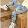 spring autumn Boys Jeans Baby Clothes Classic Pants Children Denim Clothing Boy Casual Bowboy Long Trousers 3-14Y 211102