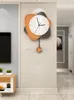 Decorative Objects & Figurines Wall Clock Creative Geometric Shape Living Room TV Background Decor Nordic Pendant Ornaments Mute Time