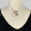 Chokers 2021 Süße Süßigkeiten Farbe Tropft Öl Pilz Perle Perlen Halskette Für Frauen Handgemachte Weiße Halsketten Geburtstag Schmuck