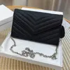 4-color Chain 6 style High quality Fashion women's shoulder bag handbag envelope type WOC Leather wear-resistant texture 2 sizes of detachable messenger belt card slot