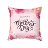 Mother's Day Kussensloop Zachte Stof Flanelette Square 18x18 Inch Floral Gedrukt Kussenhoes voor Thuisbank Slaapkamer Auto