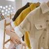 MILANCEL Frühling Baby Kleidung Baumwolle Strampler Mädchen Outwears Solide Kleinkind Overall 220211