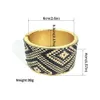 Manilai Boho Statement Cuff Bangles for Women Unique Big Bracelets Golden Tone Ethnic Jewelry Accessories Wholesale Q0719