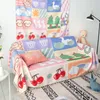Dessin animé kawaii couverture salon décoration moderne mignon canapé serviette enfant Anime couverture pour lits housse de canapé coussin couvre-lit