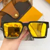 Мужские или женские Солнцезащитные очки Миллионеры Z1165W Новый Цвет Мода Классический Квадратный Повседневная Случайные Музыки Мужчины Солнцезащитные Очки Открытый Вождение Anti-UV400 Дизайнер Высокое качество