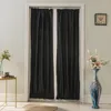 Curtain & Drapes 2pcs/Set Solid Color Curtains For Living Room Rod Style Bedroom Blackout Blinds Home Decorations Salon