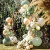 Neues bohnengrünes Thema Geburtstagsballon-Set, Hochzeit, Jahrestag, Geburtstag, Ballondekoration, Ballonkette, Party-Arrangement