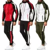 Homens Tracksuit Pants Jogging Terno 2 PCS Tracksuit Outono Inverno Homens Outfits Sportswear Running Sweatsuit Solto Fit Roupas Homens 210722