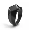 Werksangebot Rabatt Custom Black Man Edelstahl Basis Stempel Ring2195732