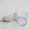 360 x 15ml 30ml 50ml Clear Airless White Pump Bottle Refillerbar Kosmetisk behållare Essence Oil Lotion PackagingHigh Qty