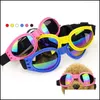 Autres fournitures pour chiens Lunettes de jardin pour animaux de compagnie Lunettes pliables Lunettes de protection UV Protection imperméable Cat Lunettes de soleil Accessoires 6 couleurs JK2005XB