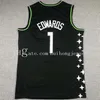 メンミネソタティンバーウルブスアンソニーエドワーズバスケットボールジャージのキープレーヤーのためのスイングマン縫製と刺繍されたバスケットボールジャージ。