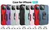 Gevallen voor iPhone 13 Mini 12 PRO MAX 11 X XS XR Case Defender Magnetische Houder Ring Kickstand Cover