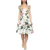 Dames Party Dames Jurk Sexy Elegante Bloem Sexy Midi Ruffle Jurken 210602