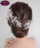 Liść Kwiat Ślub Tiara Królowa Barokowa Kryształowa Nakrycia Nakrycia Naklejki Korona Rhinestone Z Biżuterią ślubną Akcesoria Do Włosów Diamentowe Bridal Headpieces