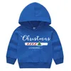 Autunno Natale Bambini felpe felpe Babbo Natale stampa con cappuccio maglione carino casual bambini pullover giacca M3841