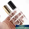 10 x 3ml 10ml 20ml 30ml Transparent Glass Spray Bottle Sample Glass Vials Portable Mini Perfume Atomizer Gold Silver black Cap1