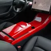 Per Tesla Modello 3 Modello Y in fibra di carbonio ABS Center Cariche Cover Copertura Accessori interni278R