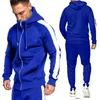 Herentracksuits Casual Trainingspak Mannen Herfst Hoodies + Broek 2 Stuks Sets Sportswear Mens Slim Fit Sporting Pak Mode S-3XL