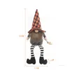 Party Favor Halloween Dekorationer Witch Cloak Hat Faceless Doll Long Leg Witch's Cape Cap Halloween Dwarf Dolls T2i52384