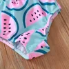 Baby Summer Swimwear Girl Beachwear Swimsuit Watermelon Printme Tassel Sling 3 Piece Set Girls 210515