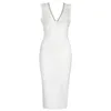 カジュアルドレス2022到着白いエレガントな女性包帯ドレス