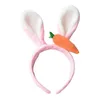 New Easter Adult Kids Cute Rabbit Ear Headband Prop Plush Hairband Anime Cosplay Bunny Party Decorations W7