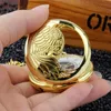 Retro Luxury Gold Silver Semihollow Phoenix Wing Scoule Case Squelette Hand Wind Mécanical Pocket Fob Watches Men Gift Bag36070689642625