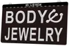 LS1634 Body Jewelry Piercing Shop Sign LED 3D نقش البيع بالتجزئة بالجملة