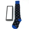 Gglies Stock Designer Mens Womens Socks Wool Stockings Högkvalitativa Senior gator Bekväm knäben Sock med ruta 763