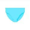 Costumi da bagno in silicone Costume da bagno femminile elastico Biancheria intima da donna impermeabile Slip tinta unita abbinati Bikini Bottoms Costume da bagno in pizzo blu rosa