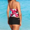 Sexy Bikini femmes maillot de bain Tankini ensembles taille haute avec garçon Shorts dames maillots de bain deux pièces maillots de bain vacances #36 femmes