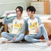 Teens Pijamas Manica lunga Pigiama di cotone per bambini Abbigliamento Set di vestiti dei cartoni animati Big Boy Sleepwear Pigiama carino per ragazze 10 12 14 16 18 anni 211130