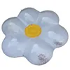 Tubi galleggianti gonfiabili 160 cm Forma di fiore bianco Nuoto Galleggiante Paillettes Piscina Acqua Toy249l