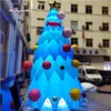 パーソナライズされた新年の装飾7mの青い屋外シミュレートされた屋外の装飾品の冬の装飾の飾りと模倣されたクリスマスツリー