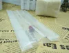 Opbergzakken Zijvouw Orgelzak 100 stks Clear Nylon Vacuüm Midden Verzegeld Met Inkeping, Gusseted Verpakking Heat Seal Thee Pouch