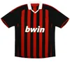 2007 2008 2009 2010 AC MILANS Ronaldinho camisa de futebol retrô 07 08 09 10 Maldini Pato Seedorf Inzaghi Nesta Pirlo Thiago Silva camisa de futebol clássico vintage