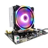 12 cm CPU koeler LED -ventilator 6 Warmtepijp 3P -koellichaam voor 775/1150/1155/1156/1366 AMD Alle laptopkoelblokken