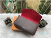 Women Evening Bags genuine leather handbags shoulder crossbody bag card holder Wallet 3 pcs purse set265i