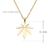 Mode Maple Leaf Shape Pendent Halsband för kvinnor Daglig bärbar Tillbehör Årsdag Tjej Present Trendiga Smycken