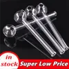 Thick Pyrex Glass Oil Burner Pipe Clear Smoking Water Pipes 10cm Transparent Great Tube Oil Nail Tips Hookah Accessories Dhl Free