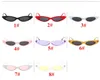 Moda Cat Eye Okulary Okulary Retro Owalne Cateye Okulary przeciwsłoneczne dla Kobiet Sexy Mała Rama UV400 8 Kolory 10 sztuk