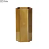 Vasi minimalista esagono oro vaso in metallo cilindro metallo artificiale floreale floreale vasi decorativi arrangiamento decorativo decorazione domestica moderna
