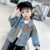 Jacken Frühling Herbst Kinder Freizeitjacke Mädchen Jeans Mäntel Kleine Jungen Leopard Patchwork Denim Oberbekleidung Kostüm 12M9Y CL6847913096