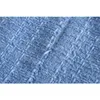 Donna Chic Tute in tweed con scollo a V Cerniera posteriore Pagliaccetti senza maniche Casual Elegante Tute corte blu Giovani Streetwear 210521